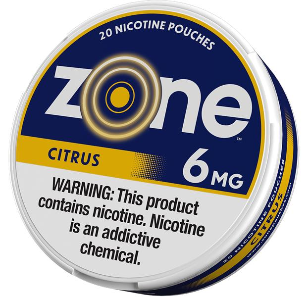 92012 - ZONE CITRUS 6MG NIC POUCH 5CT