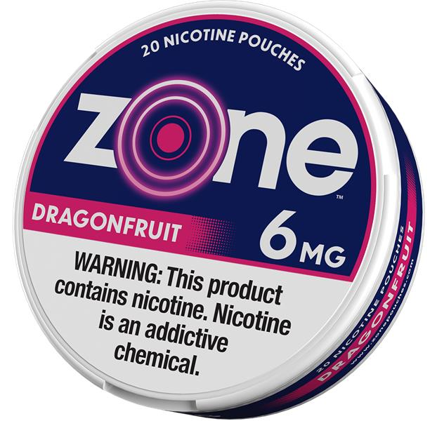 92014 - ZONE DRAGONFRUIT 6MG NIC POUCH 5CT