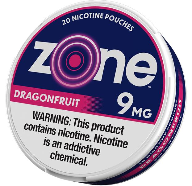 92015 - ZONE DRAGONFRUIT 9MG NIC POUCH 5CT